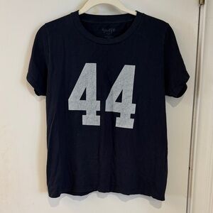 brandy melville navy tee with white numbers